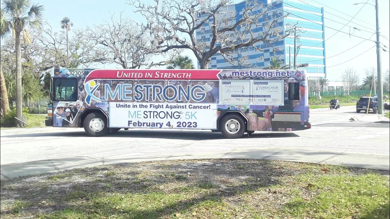 Votran bus Leaving Transfer Plaza During Bike Week. - YouTube