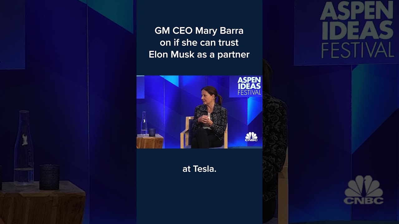 GM CEO Mary Barra On If She Can Trust Elon Musk As A Partner Shorts