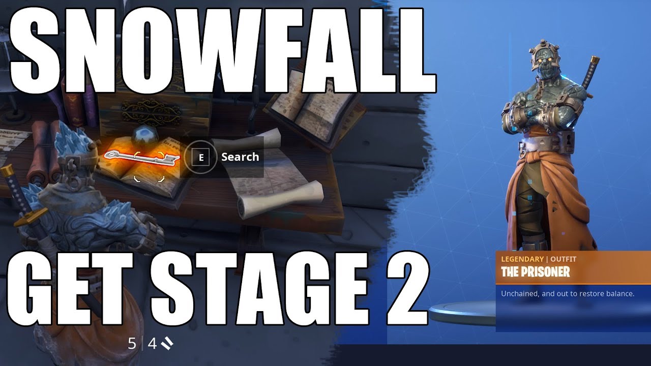 Fortnite - The Prisoner Skin - Get Stage 2 unlock ( Season 7 Week 9 Snowfall Skin )