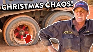 Tires Explode! Trucker's Christmas Plans in Ruins