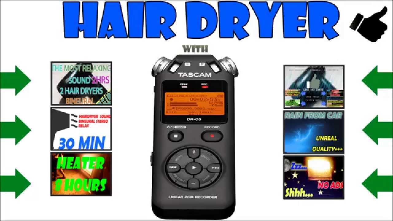 SUONO ASCIUGACAPELLI - rumore del phon - hair dryer sound - RELAXING ...