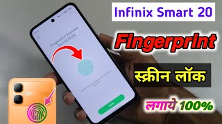 Infinix smart 20 me fingerprint lock kaise lagaye | how to fingerprint setting in infinix smart 20