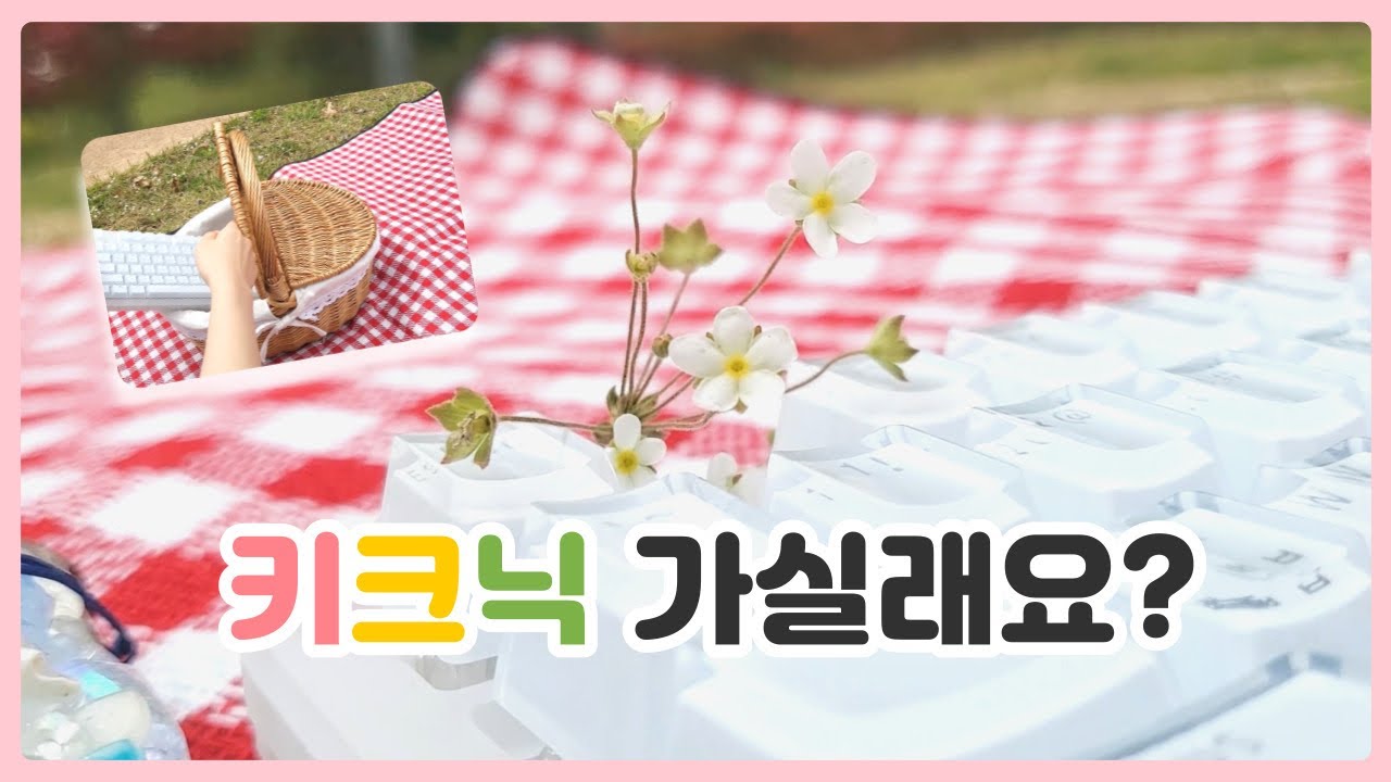 [ASMR] 키크닉 가실래요? ⌨️🧺🩷 (feat. 앱코 카일박스 백축 키보드 ADK05ㅣ새소리ㅣ공원소음)