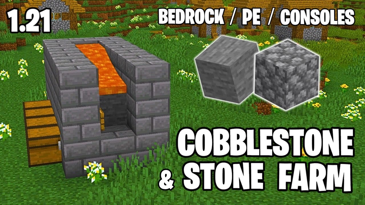 Stone Generator 1.21 Minecraft Bedrock - YouTube