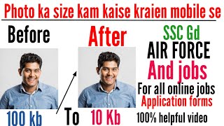 how to resize photo in mobile - photo ka size kaise kam kare mobile se | best photo resiger app screenshot 4