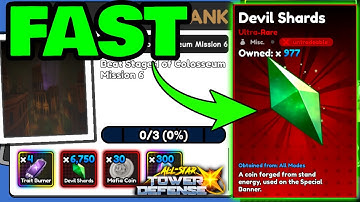 ASTD X UPDATE 5! How to get the LIMITED Devil Shards Fast & Easy | All Star Tower Defense X