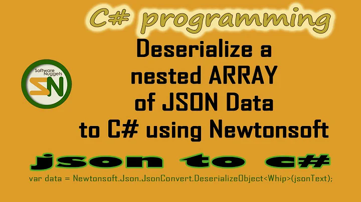 How to Deserialize JSON Nested Arrays into C# using Newtonsoft.