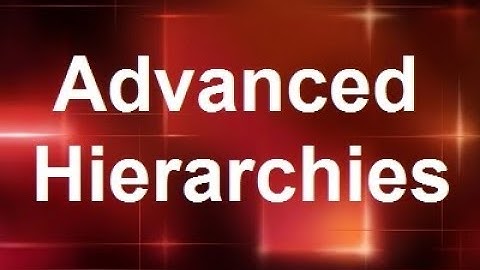 MicroStrategy - Advanced Hierarchies - Online Training Video by MicroRooster