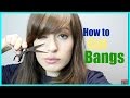 How to cut side swept bangs at home