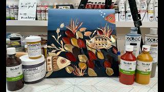 Wonderful Fun With Mix Media  Acrylic Pour, Flow Art, Mix Media, Texture Art, Gelli Plate Printing