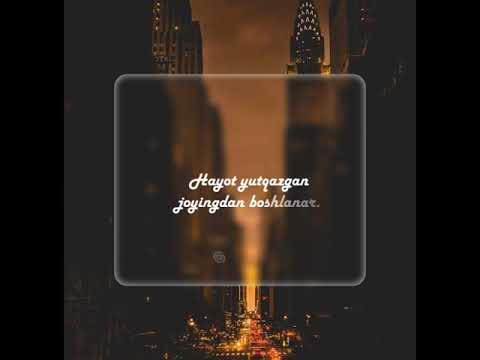 Hayot yutqazgan joyingdan boshlanar | #hayot #animation #portfolio ...