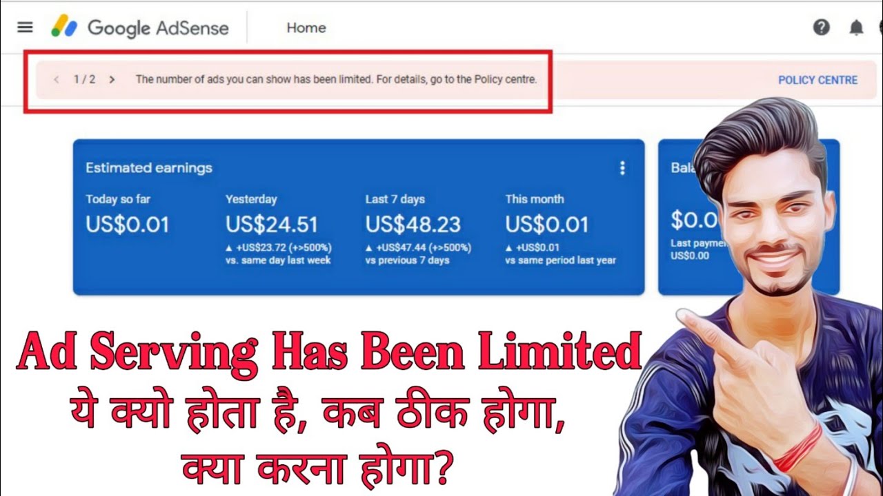 (100% Solve) Ad Serving Has Been Limited 2021 | How to Fix Google ...
