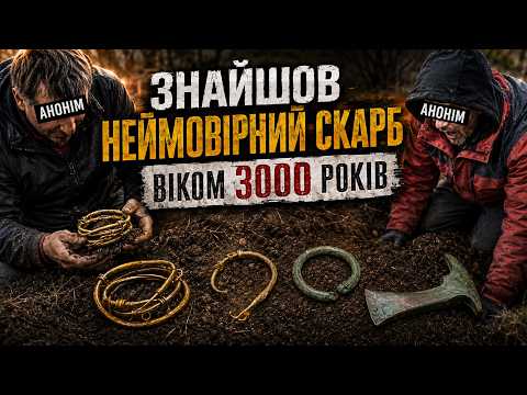 ОГО!!! ЗНАЙШОВ 300 грамів ШИЙНИХ ГРИВЕНЬ та залишився АНОНІМОМ! Неймовірний скарб віком 3000 років!