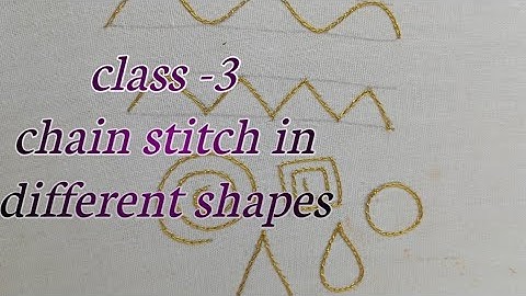 class-3- Aari chain stitch in different shapes