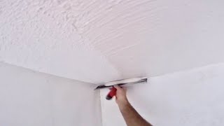 How To Skim Coat A Ceiling For Beginners! by Paul Peck DrywallTube 8,217 views 6 months ago 5 minutes, 19 seconds