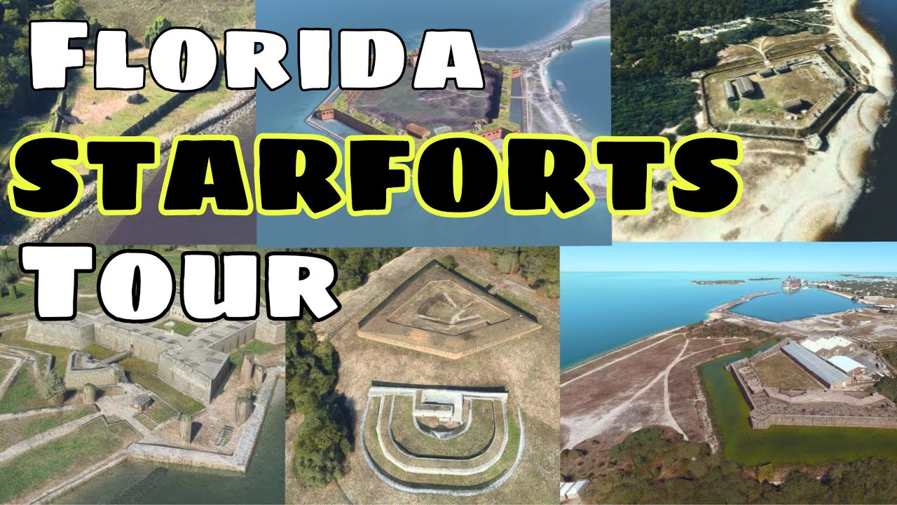 Touring 8 STARFORTS in Florida - dating back to the 1500s?!