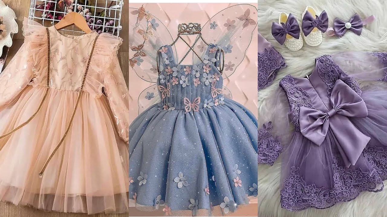 Baby Girls Dress Designs// Beautiful Party Wear Dress Designs YouTube