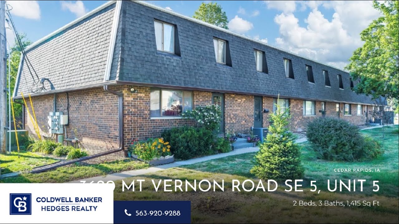 3620 MT VERNON ROAD SE 5, UNIT 5, CEDAR RAPIDS, IA MLS 2304566