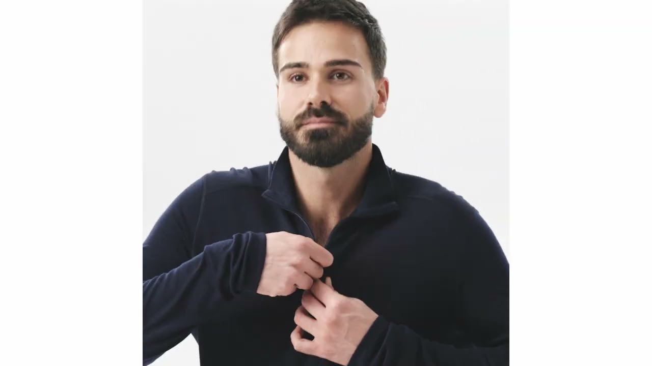 Preview of Icebreaker Merino 260 Tech Long-Sleeve Half-Zip Base Layer Top - Men's Video