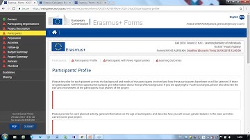 Erasmus+: Youth KA1 Application tutorial -  Project description, Participants and Preparation