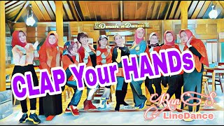 CLAP YOUR HANDS Line Dance 𝄁 Choreographer Andrico Yusran 𝄁 Beginner Level 𝄁 #RansLinedance April 22