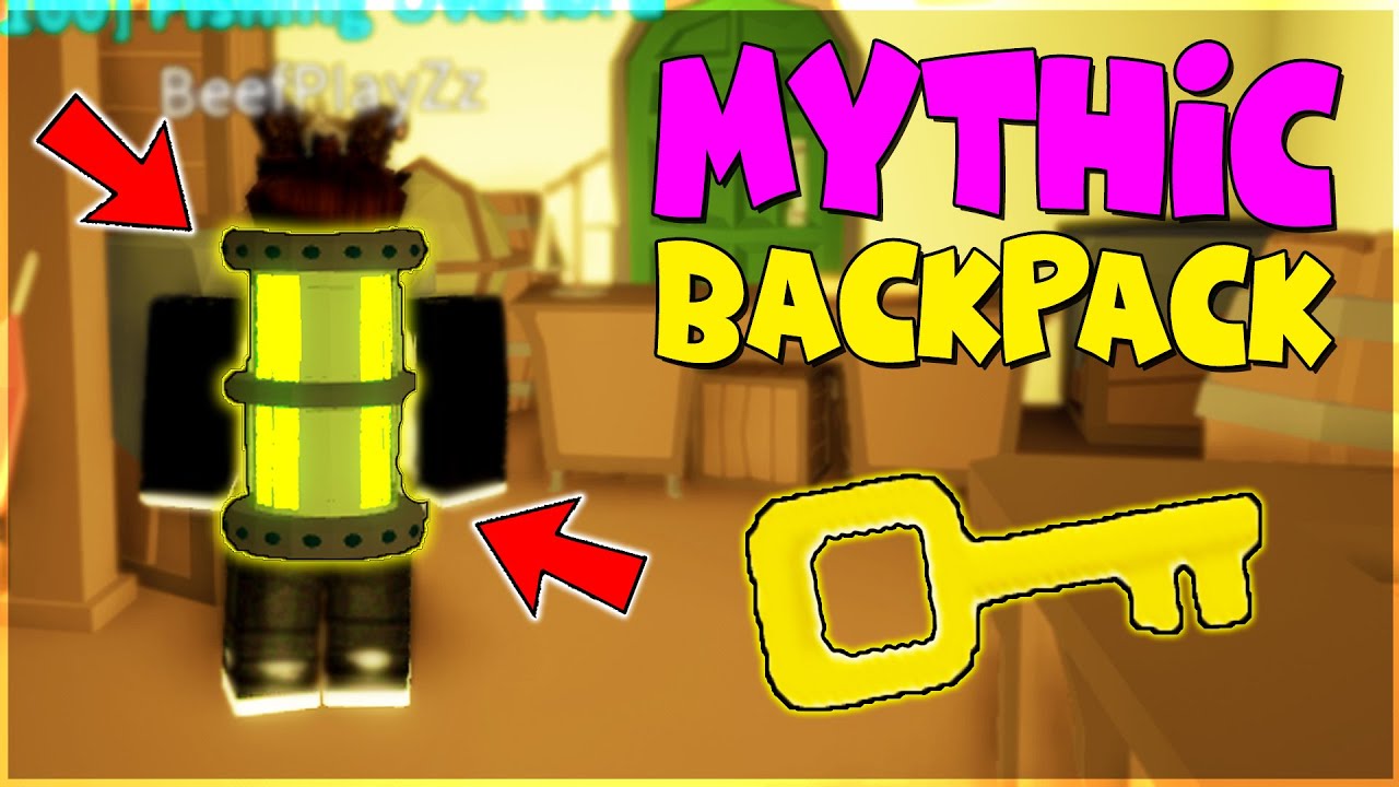 Mythic Backpack In Fishing Simulator Roblox Youtube - roblox backpack simulator
