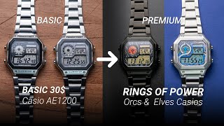 Affordable 30$ Casio transformation with Rings of Power / Lord of the Rings artwork!