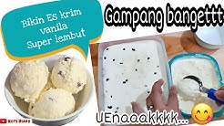 Cara bikin es krim vanila Lembut, enak gampang banget / Cara bikin ice cream vanila lembut - Durasi: 9.49. 