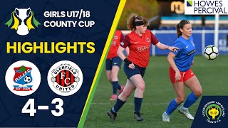 Girls U18 County Cup Final 2024/25 - Riverside United Junior U18 Girls vs Glenfield United U17 Girls