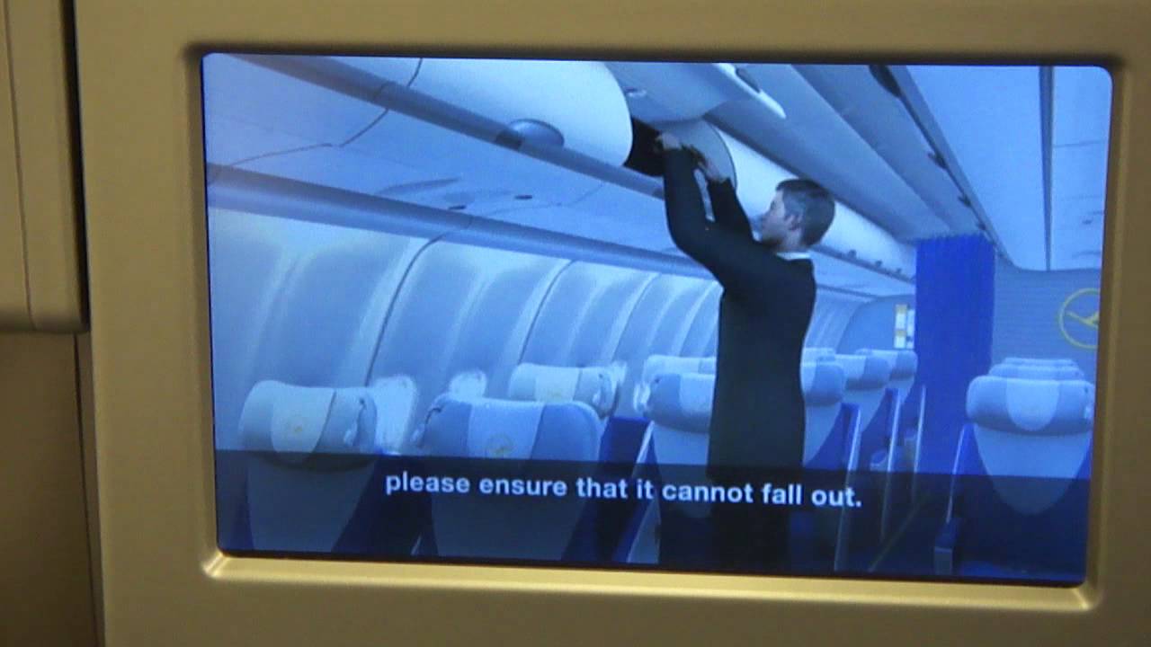 Lufthansa 380 Safety Video YouTube