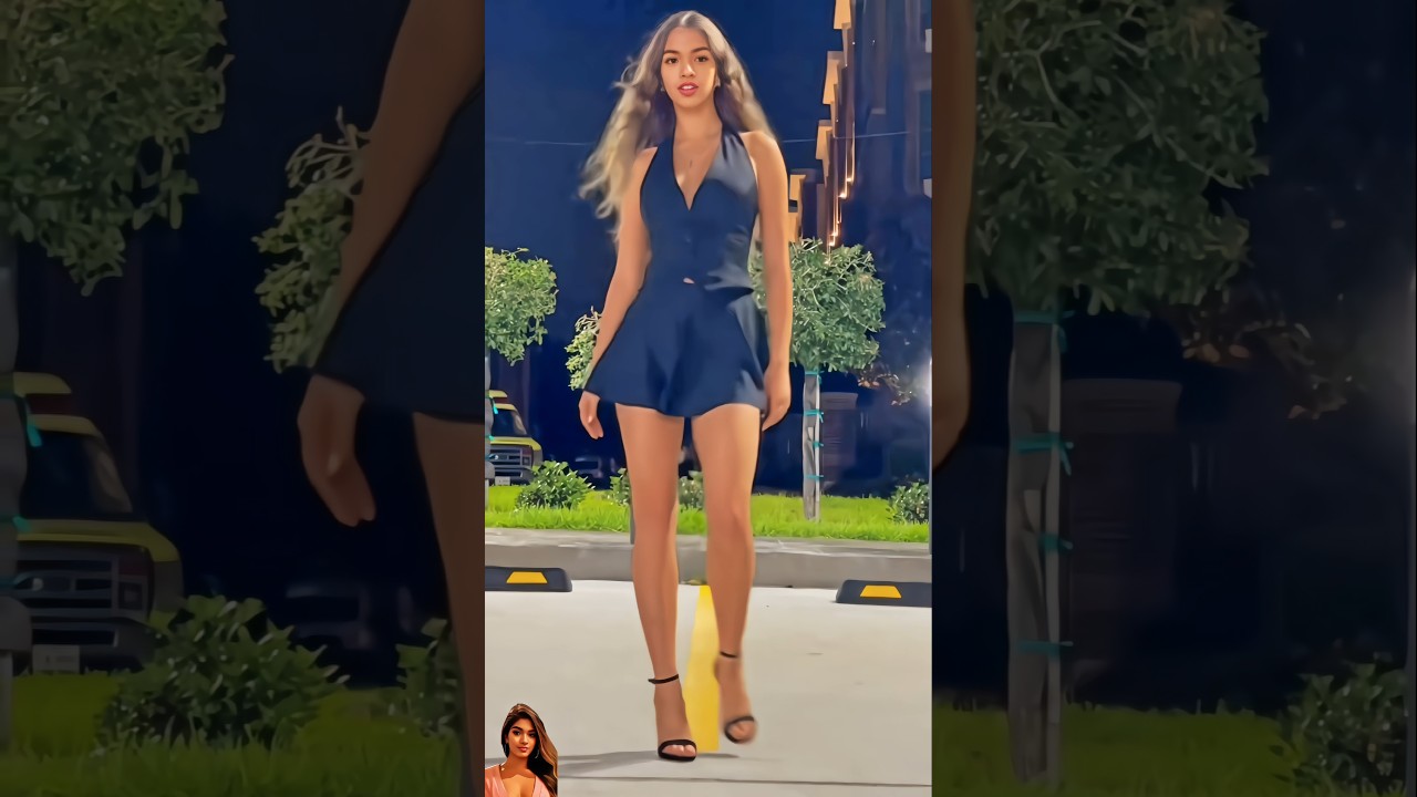 Dark Blue Dress Outfit Idea | Nighttime Look