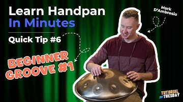 Learn Handpan in Minutes: Quick Tip #7 - Play Your FIRST Beginner Handpan Groove! (3-3-2 Rhythm)