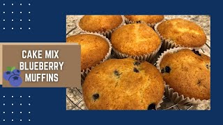 Cake Mix Blueberry Muffins | Quick & Easy Blueberry Muffin Recipe