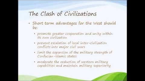 The Clash of Civilizations Summary