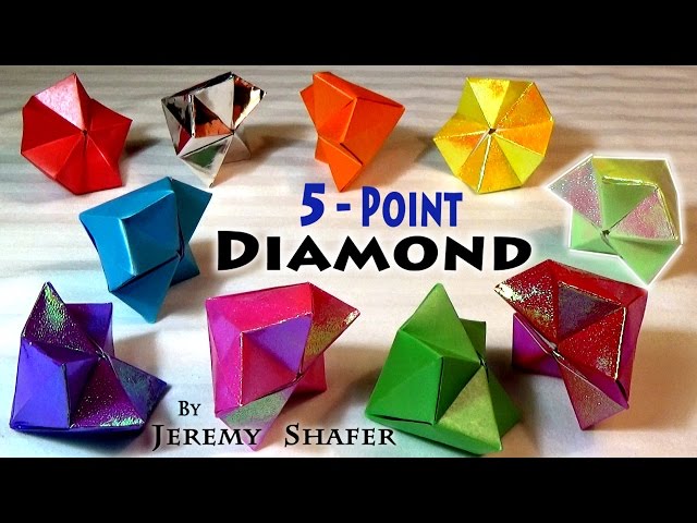 Real 5 Pointed Origami Diamond No Glue Youtube - inflatable noob 20 amazing oof tricks roblox origami youtube