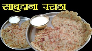 उपवासाला खाण्यायोग्य असा हा साबुदाण्याच्या मस्त पराठा || Sabudana Paratha / Upvas Snacks