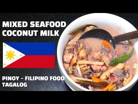 mixed-seafood-coconut-milk---pinoy-food---tagalog---filipino-recipes