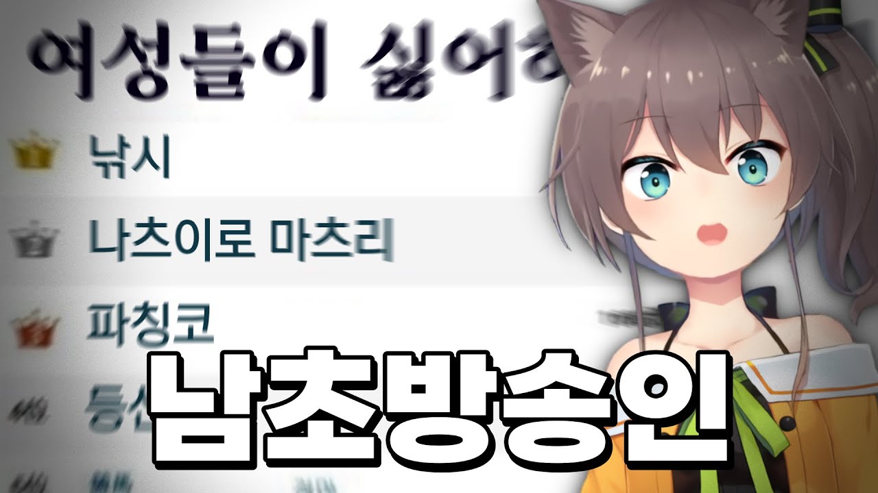 여자들이 기피하는 버튜버