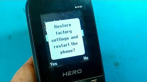 Lava Hero 600/600i Factory Reset /Hard Reset