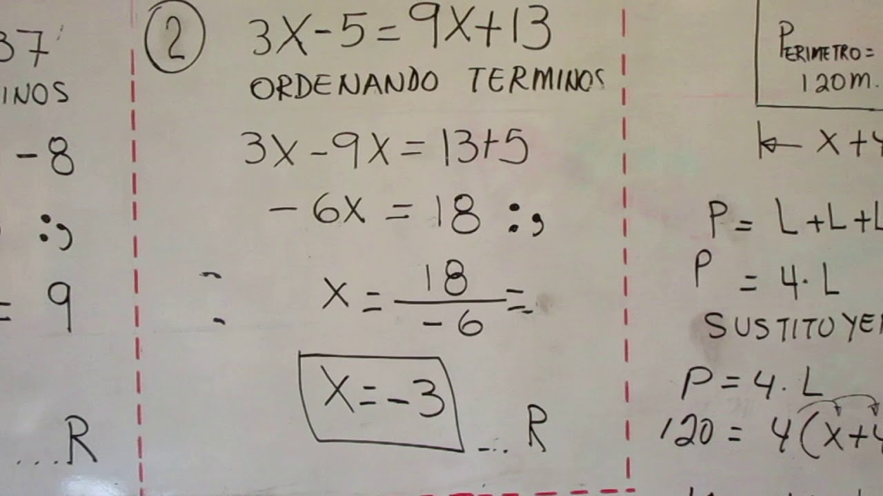 Ecuaciones lineales con una incógnita YouTube
