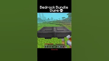 Bedrock Dupe Glitch 💀