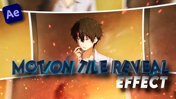 Motion Tile Reveal Effect | After Effects Tutorial- Free Project File