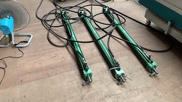 動態捕捉實驗22：利用DMX訊號控制油壓缸運動速度的實驗