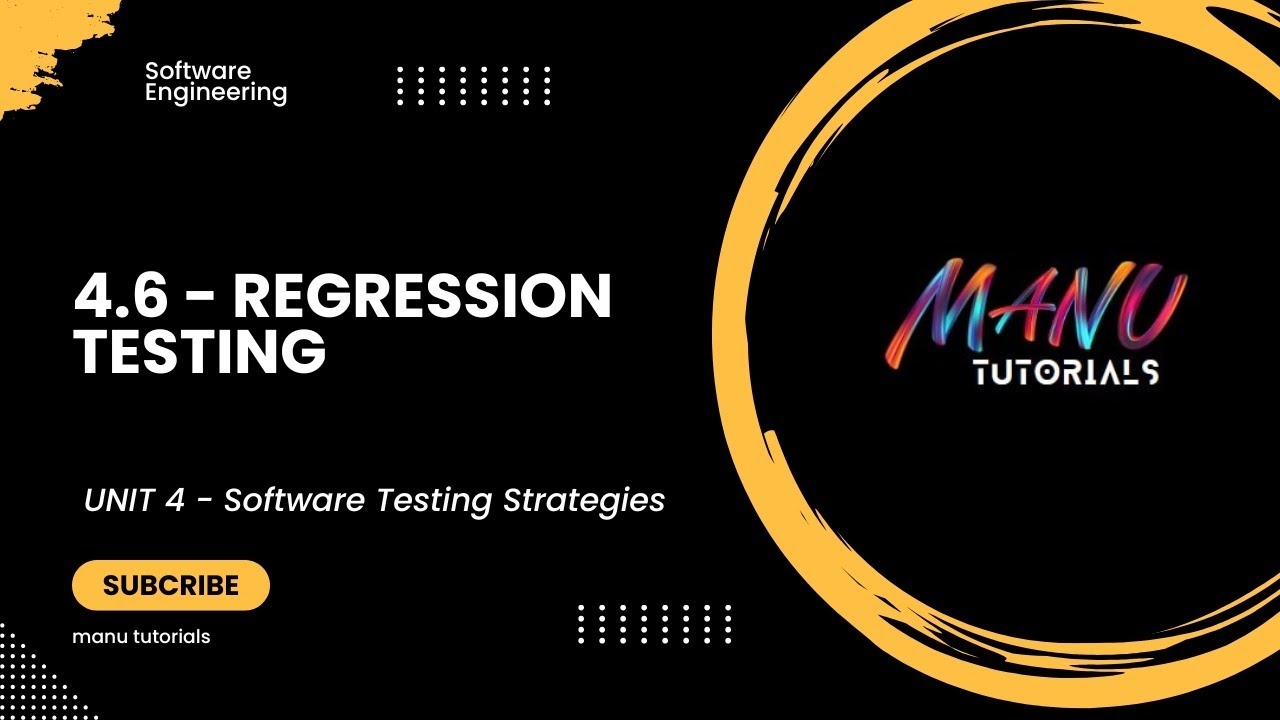 4.6 - Regression testing - YouTube