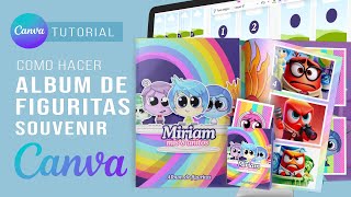 How to make ALBUM of SOUVENIR FIGURINES FOR CHILDREN'S PARTIES, very easy and practical with Canva screenshot 1