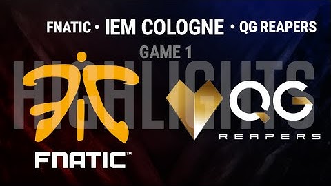 Fnatic vs Qiao Gu Reapers Highlights Game 1 | IEM Cologne 2015 Semifinal | FNC vs QGR G1