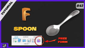 Design TEA Spoon using FREE FORM | Fusion 360 Tutorial [2021] | ItsmadeEZy