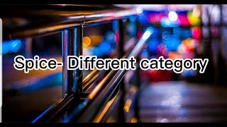 Spice- Different category (lyrics)