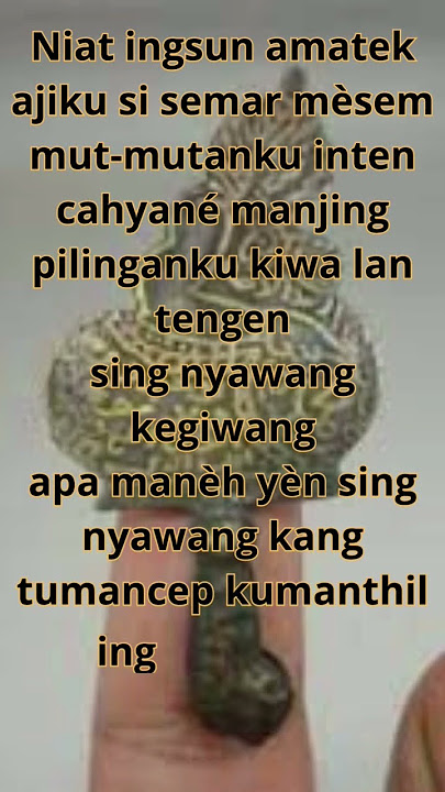 Mantra Ajian Semar Mesem