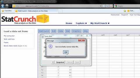Saving Data in StatCrunch